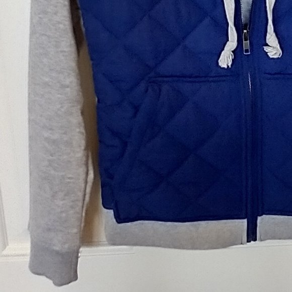 Women's size XS Hurley warm zip up hoodie (dark blue and grey) - Picture 7 of 11